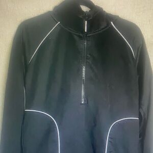 Good American Black Performance Hoodie Sweatshirt Size 0/1